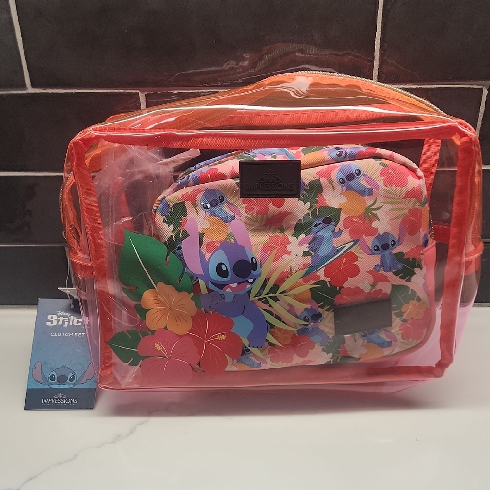 Disney Stitch Travel Bag Set NWT